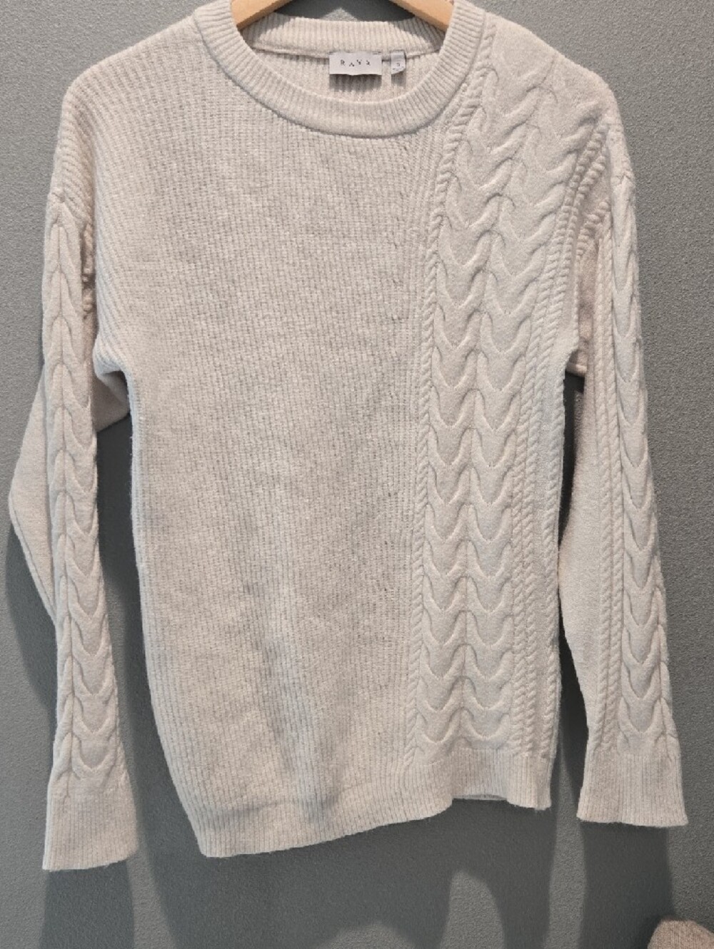 RAYA Cream Cable Knit Sweater